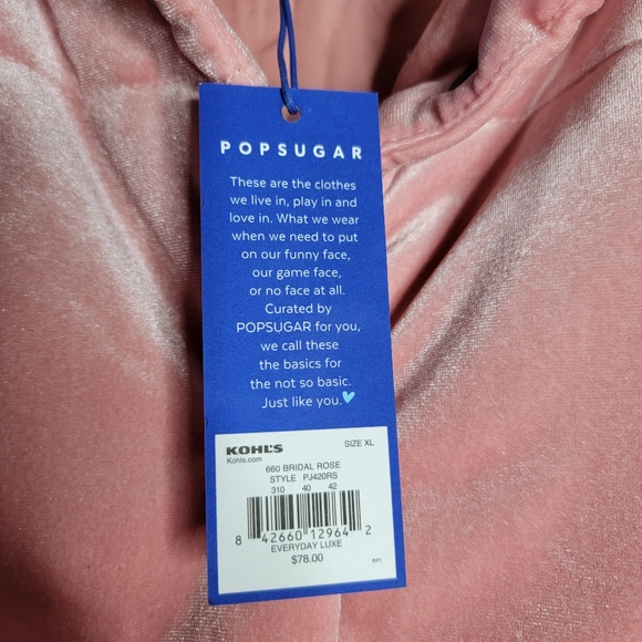 Pink POPSUGAR Velour Bomber - Picture 3 of 3